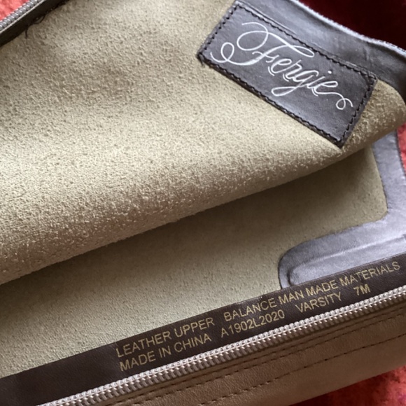 Fergie Tall Gray Leather Boots - Picture 5 of 8